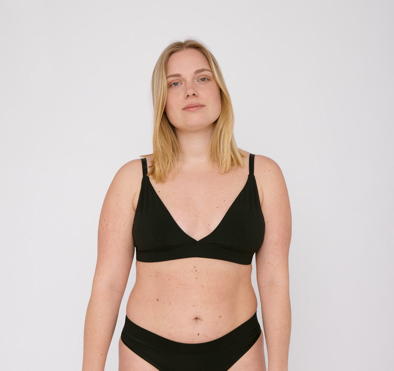 Organic Cotton Triangle Bra Size: XL, Co