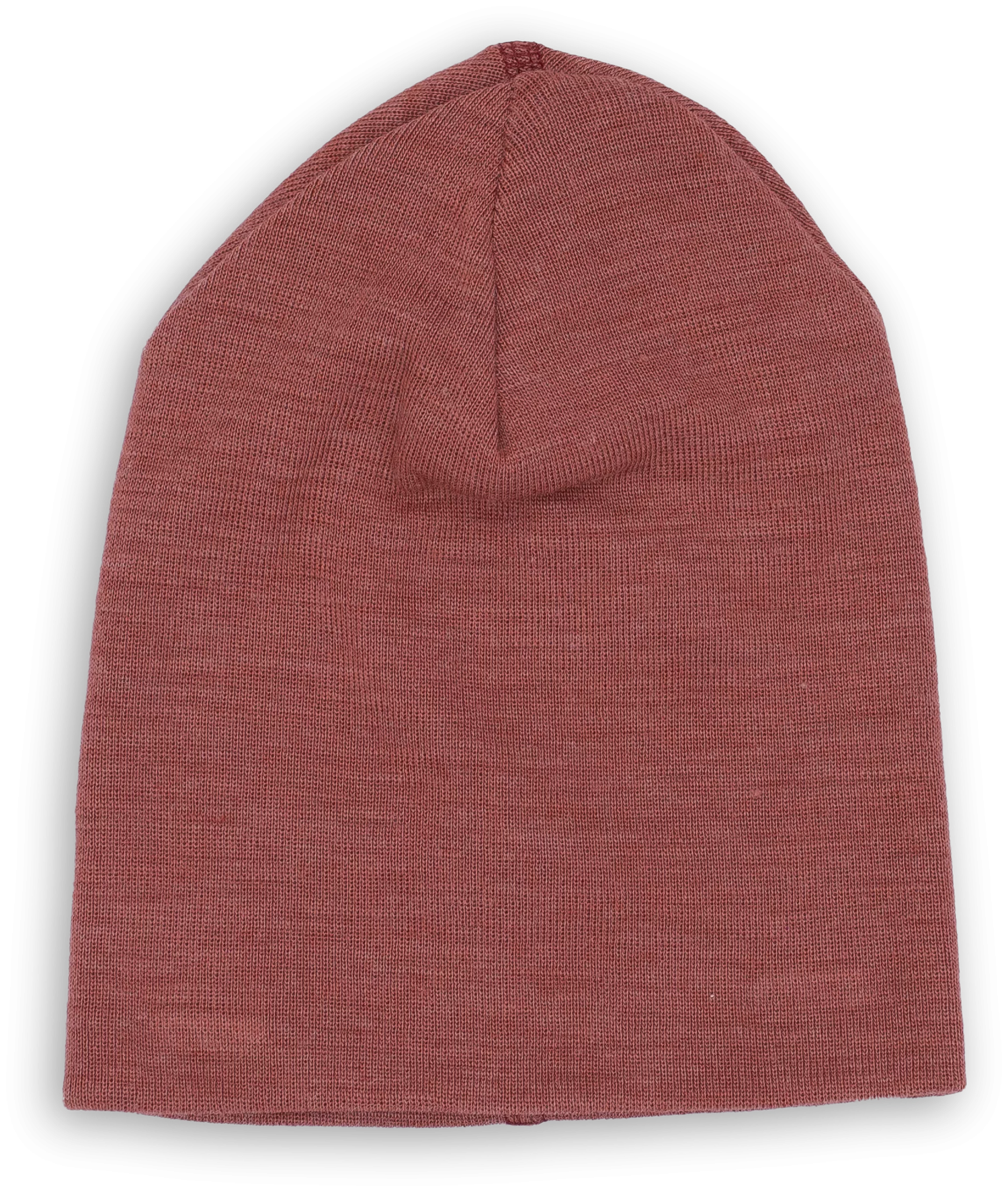 Rebrovaná čiapka z merino vlny a hodvábu ENGEL NATUR - Copper