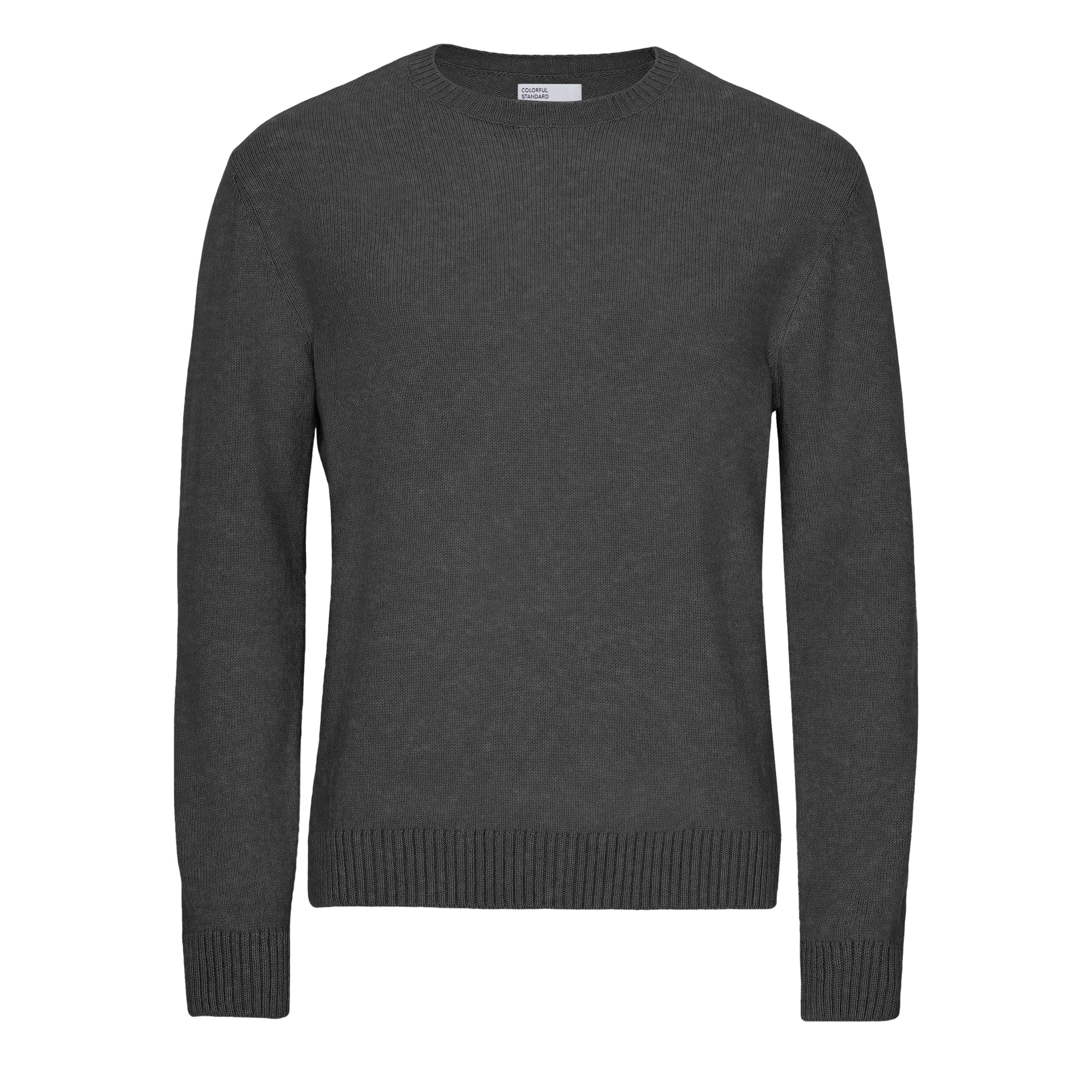 Merino svetrík COLORFUL STANDARD Crew - Lava grey