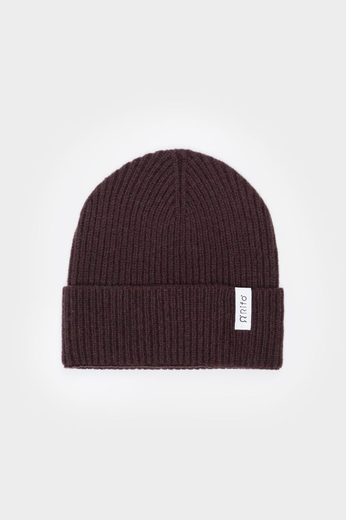 Kašmírová čiapka hnedá RIFÒ Marcello
