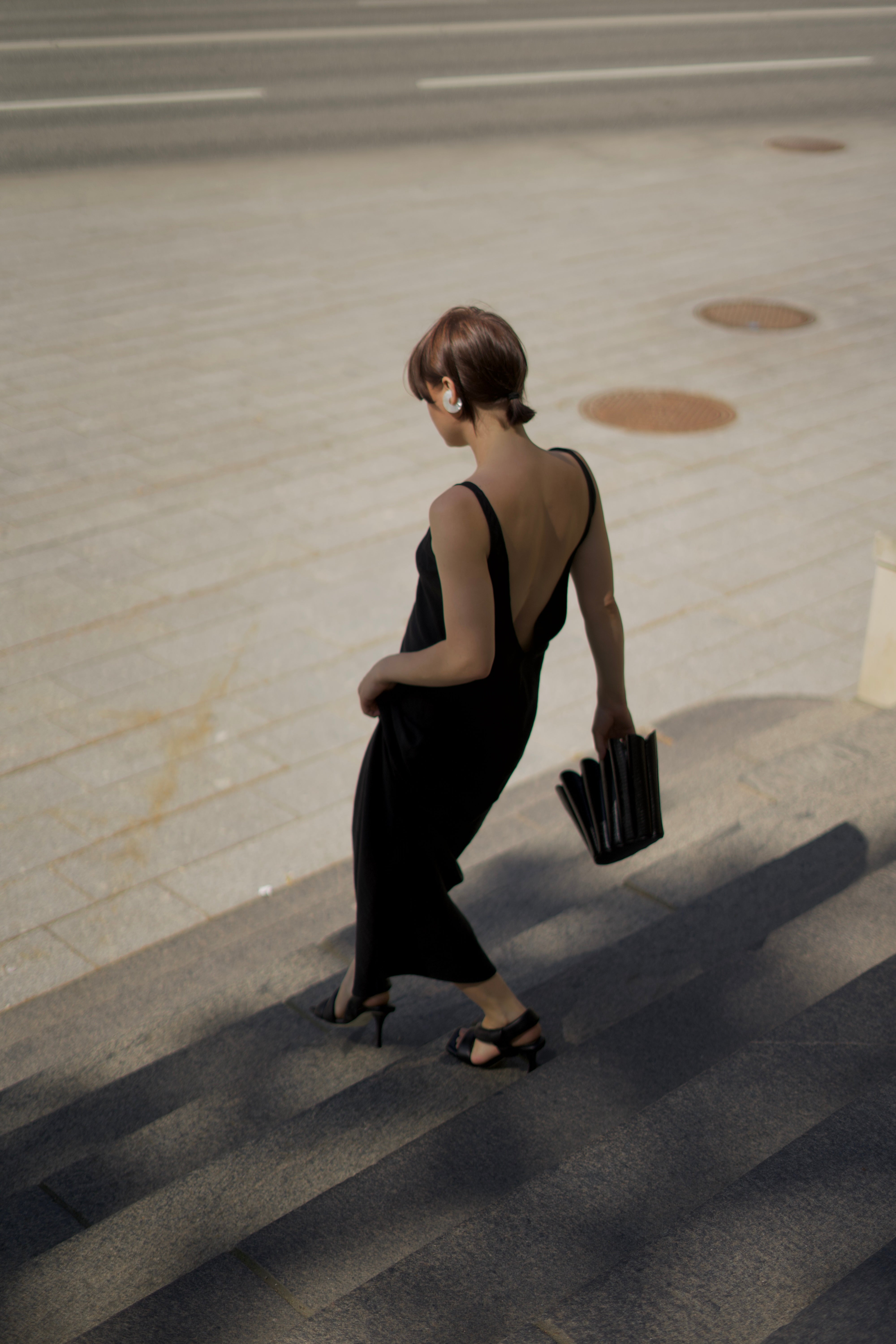 Dlhé šaty čierne KREM Poppy