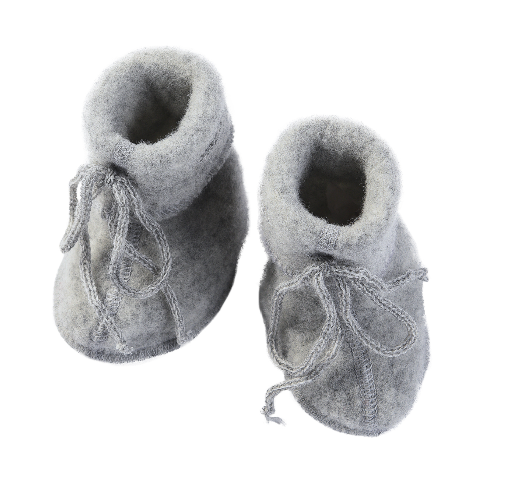 Topánočky z merino vlny ENGEL NATUR - Light grey melange