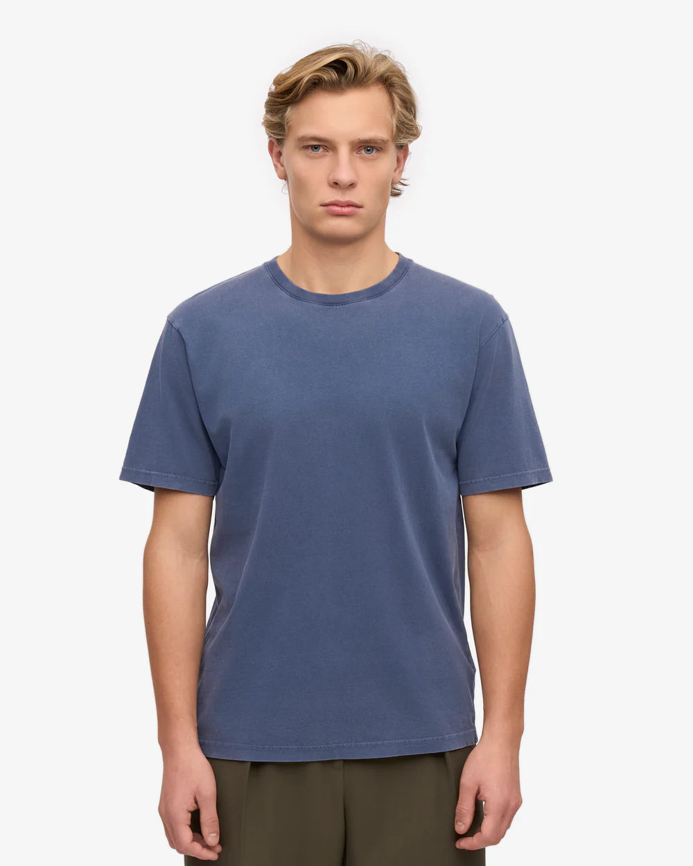 Organické tričko COLORFUL STANDARD Tee - Neptune Blue