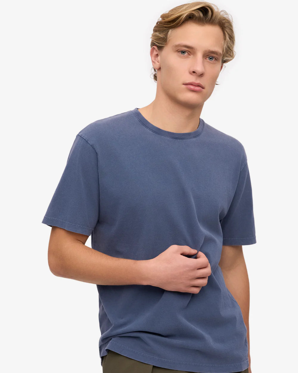 Organické tričko COLORFUL STANDARD Tee - Neptune Blue