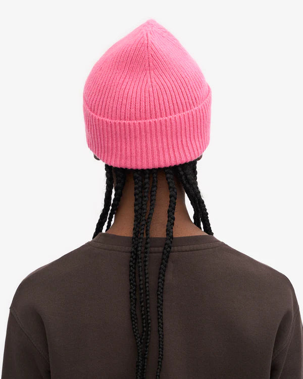 Merino čiapka COLORFUL STANDARD - Bubblegum pink