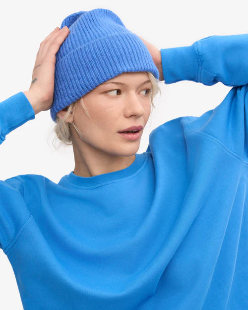 Merino čiapka COLORFUL STANDARD - Pacific blue