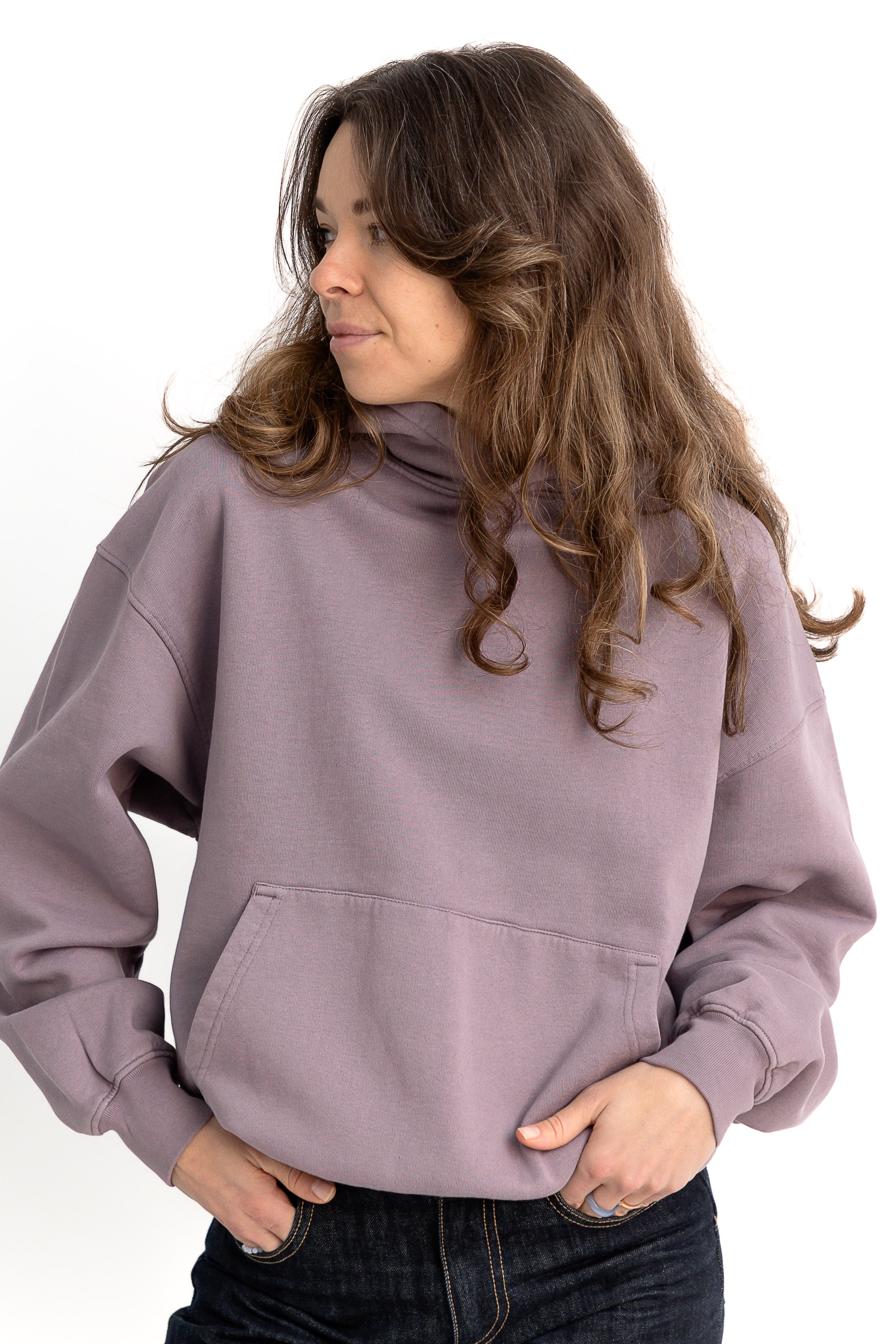 Organická mikina COLORFUL STANDARD Hood - Purple haze